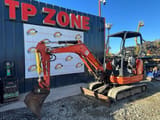 2016 Kubota KX61-3 mini excavator, side view