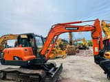 2022 Doosan DX60 crawler excavator, side view
