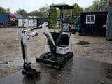 2025 JPC KV12 mini excavator, three-quarter front view