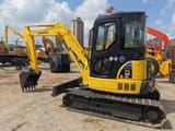 2020 Komatsu PC55MR mini excavator, side view