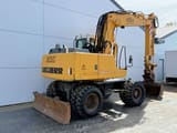 2000 Liebherr A900B Litronic wheel excavator, rear three-quarter view