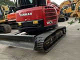 2015 Yanmar ViO55 mini excavator, rear three-quarter view