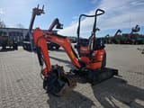 2021 Kubota U10-3 mini excavator, front three-quarter view