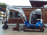 2016 Takeuchi TB260 mini excavator, side view