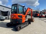 2022 Kubota U36-4 mini excavator, rear three-quarter view