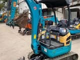 2021 Kubota U17 mini excavator, three-quarter view
