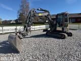 2018 Volvo ECR58D mini excavator, side view