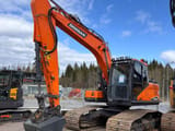 2022 Doosan DX160 LC-7 crawler excavator, side view