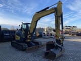 2017 Yanmar VIO80-1A mini excavator, front three-quarter view