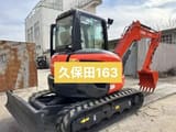2024 Kubota 163 crawler excavator, rear three-quarter view