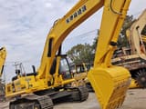 2022 Komatsu PC350-7 crawler excavator, rear three-quarter view