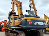 2020 Hyundai R485LVS crawler excavator, rear three-quarter view