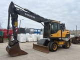 2013 Volvo EW160D demolition excavator, side view