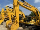 2024 Komatsu PC200 crawler excavator, front three-quarter view