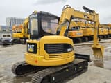 2022 Caterpillar 305C mini excavator, rear three-quarter view