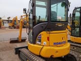 2024 Komatsu PC35MR-5 mini excavator, rear three-quarter view