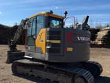 2017 Volvo ECR145EL crawler excavator, rear three-quarter view