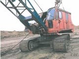 1974 Weserhütte W120 dragline, front three-quarter view