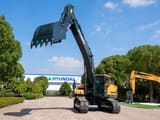 2026 Hyundai HX375L crawler excavator, front three-quarter view