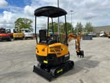 2025 Vicsec VC15PD mini excavator, rear three-quarter view