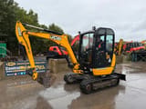 2017 JCB 8026CTS mini excavator, side profile view