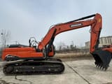 2024 Doosan DX340LCA crawler excavator, side view