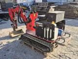 2020 Springer MAX PRO-E mini excavator, rear three-quarter view