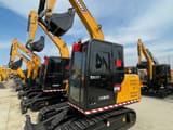 2025 Sany SY75C crawler excavator, front three-quarter view