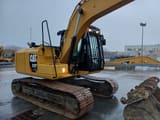 2019 Caterpillar 313F GC crawler excavator, side view