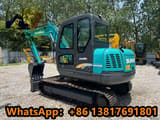 2024 Sunward SWE80E mini excavator, rear three-quarter view