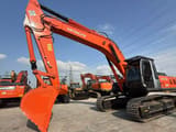 2022 Hitachi ZX350 crawler excavator, front three-quarter view