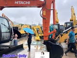 Hitachi ZX70 mini excavator side view