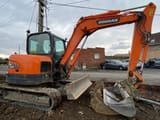 2018 Doosan DX62R-3 mini excavator side view
