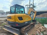 2024 XCMG XE60G crawler excavator, rear three-quarter view