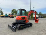 2014 Kubota KX155-5 mini excavator, rear three-quarter view