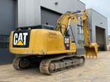 2017 Caterpillar 336F crawler excavator, rear three-quarter view