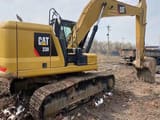 2022 Caterpillar 330 Crawler Excavator, rear three-quarter view