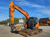 2021 Doosan DX140LCR-5 crawler excavator, front three-quarter view