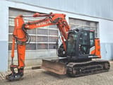 2022 Hitachi ZX135US-7 crawler excavator, side view