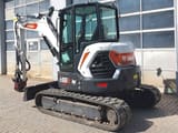 2022 Bobcat E55 Z mini excavator, front three-quarter view