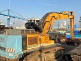 2004 Liebherr R964B crawler excavator, rear three-quarter view