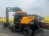 2023 Hyundai R210W-9S wheel excavator, rear three-quarter view