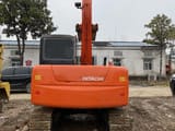 Hitachi ZX70 mini excavator, rear view
