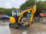 2017 JCB 8026CTS mini excavator, side profile view