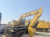2021 Caterpillar 320C amphibious excavator, side view