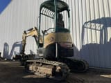 2015 Yanmar VIO25-4 mini excavator, rear three-quarter view