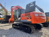 2023 Hitachi ZAXIS 200 crawler excavator, rear three-quarter view
