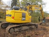 2022 Komatsu PC228USLC-11 crawler excavator, rear three-quarter view