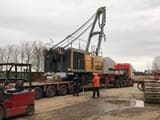 2016 Liebherr HS 8130 HD dragline on transport trailer