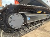 Hitachi ZX120 crawler excavator undercarriage detail